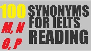 IELTS vocabulary band 8.5 | Score Higher in IELTS Reading | IELTS vocabulary Alphabet H, I, J, K, L