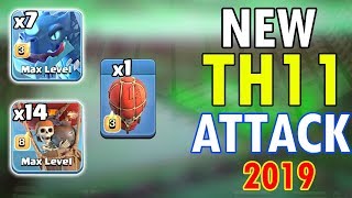 7 Electro-Drag + 14 Balloon + Stone Slammer : New TH11 Electro Dragon ATTACK STRATEGY 2019