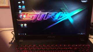 Asus FX553V Gaming laptop - fast start, 8k video test