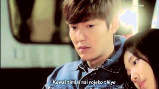 nachaheko haina timilai - the edge band(lyrics video)