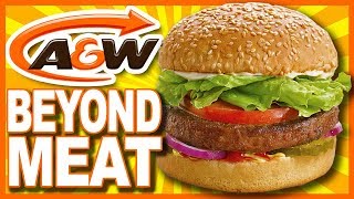 A&W ? Beyond Meat Burger ? 100% Plant-Based Protein • Food Review