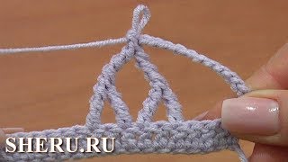 Комплексный или сложный столбик - Азы крючком Урок 25