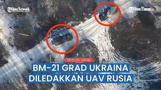 Kendaraan Militer BM-21 Grad Ukraina Dihantam Amunisi Berkeliaran Rusia, Lagi?