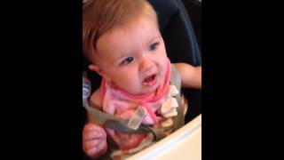 Cutest Baby Doesn't Like Her Baby Food