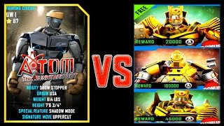 Real Steel WRB ATOM VS SUMMER GAMES 2016 ROBOTS Series Fights NEW ROBOT (Живая Сталь)