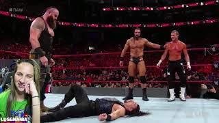 WWE Raw 8/27/18 Braun and Roman vs Dolph and Drew