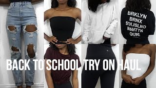 BACK TO SCHOOL TRY ON CLOTHING HAUL 2017-18