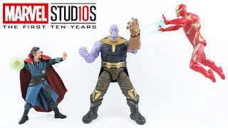 Review Thanos, Homem de Ferro e Dr Estranho 3 pack Marvel Legends Marvel Studios The First 10 Years
