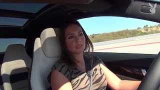 Daniela test drives and presents C63AMG for Playboy
