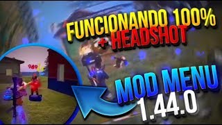 MOD MENU FREE FIRE 1.44.0 - HACK COM HEADSHOT, AIMBOT, INVISÍVEL, TELETRANSPORTE, SPEED HACK!