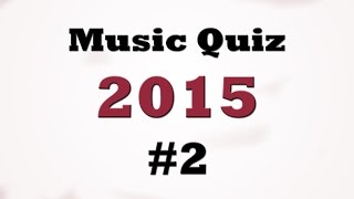 Music Quiz - Music Hits 2015 #2