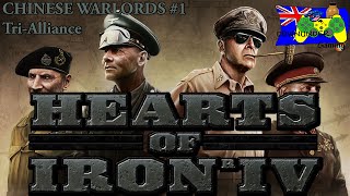 Hearts of Iron 4 Multiplayer w/ Blxz + AverageGamer - Chinese Warlords #1 - Tri-Alliance