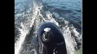 Mercury F4M. Переделка в 6-ку. Замеры скорости на волне.