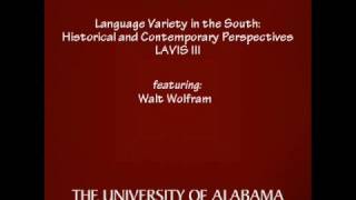 Walt Wolfram, Part VI