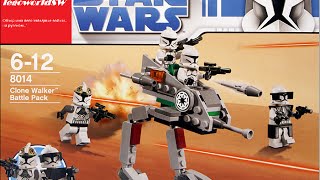 Обзор на лего звёздные войны Clone Walker Battle Pack 8014