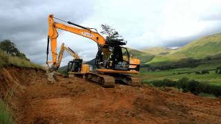 JCB JS130LC & Cat 312
