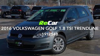 2016 VOLKSWAGEN GOLF TSI TRENDLINE - 191254B