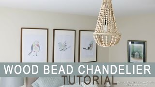 Wood Bead Chandelier Tutorial