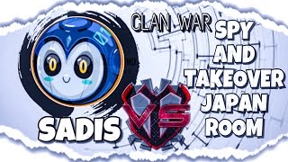 CLAN WAR SADIS VS SPY #4// DESTROY JAPAN ROOM // 2-0 SADIS WIN ?// SADIS CLAN