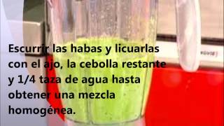 Crema de habas en microondas