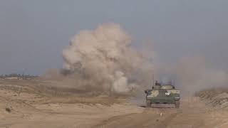 Учебно-боевые стрельбы расчетов БМП-3 в Нижегородской области