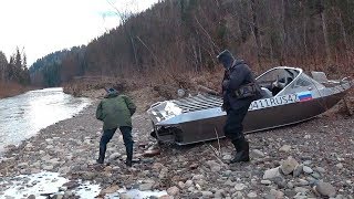 Опасный вылет на Берег. Отличный Клев Хариуса. Закрытие сезона 2019 Часть вторая
