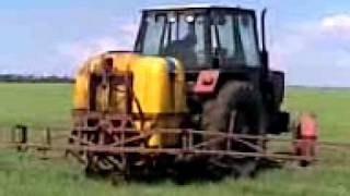 ЮМЗ 6.Опрыскиватель 1000л. 12м. GPS TRIMBLE ES-Guigle250.