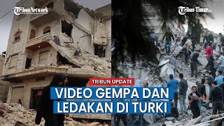 Dahsyatnya Ledakan Pipa Gas saat Gempa Magnitudo 7,8 Guncang Turki