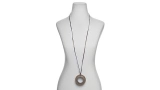 Clever Carriage Company Leather Magnifier Necklace