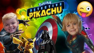 MYSTERY TREASURE HUNT WITH DETECTIVE PIKACHU RESCUE AVENGERS CAPTAIN AMERICA FROM DARTH VADER