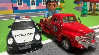 Мультики про машинки. Полицейские машинки ловят преступников. Toy police cars. Видео для детей.