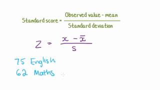Maths Tutorial: Z Scores (Standard scores) in statistics