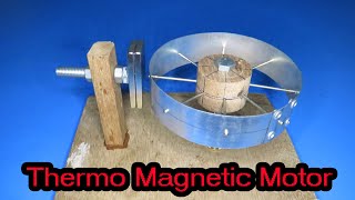 Experiment Thermo Magnetic motor | Curie motor