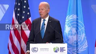 UK: Biden criticises China, Russia for absence at COP26