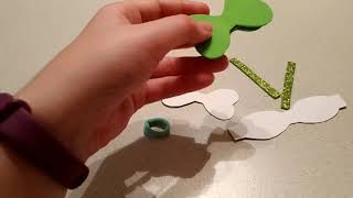 DIY Бантики из глитерного фоамирана. Резиночки из фоамирана