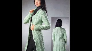 Вязаное Пальто Спицами - фото - 2019 / Knitted coat spokes - Photo / Strickmantel Speichen - Foto