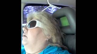 Mom snoring on way to Houston 5.13.12