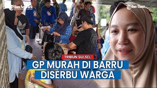 Potret Warga Antre Beli Beras Rp 10.900, dan Telur Rp 53 ribu per Rak