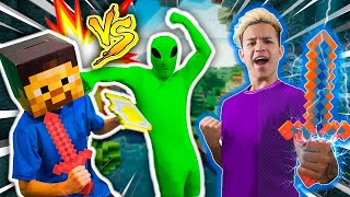NOS ENFRENTAMOS A STEVE DE MINECRAFT *¡Batalla Épica!