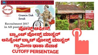 KARNATAKA CUTOFF RESULT FOR 2018 GRAMINA DAK SEVAK FOR BPM ABPM AND DAK SEVAK OLD RESULT SHEET.