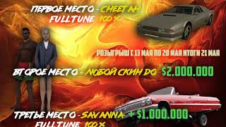 РОЗЫГРЫШ ИМУЩЕСТВА НА ПРОЕКТЕ SAMP-RP SERVER 02