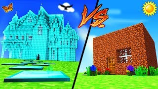 Minecraft - DIAMOND HOUSE VS DIRT HOUSE
