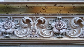 Технология росписи патинирования багета с декором #decor