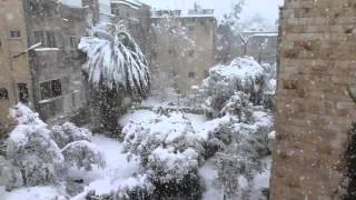 Snow In Jerusalem 2013