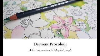 Derwent Procolour pencils, A first impression in Magical Jungle