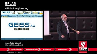 EPLAN EEC Forum 2019 -  Klaus Peter Welsch - Geiss AG