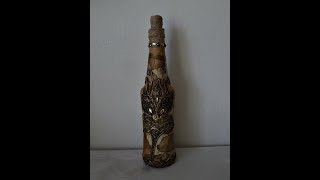Декор бутылки. Мастер-класс/Bottle decoration. Master Class