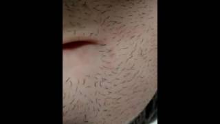 Bellybutton torture with needle