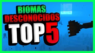 TOP 5 Biomas DESCONOCIDOS de Minecraft Que No Sabías