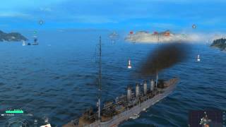 WorldOfWarships 2番目の巡洋艦は、ずいぶん速いね